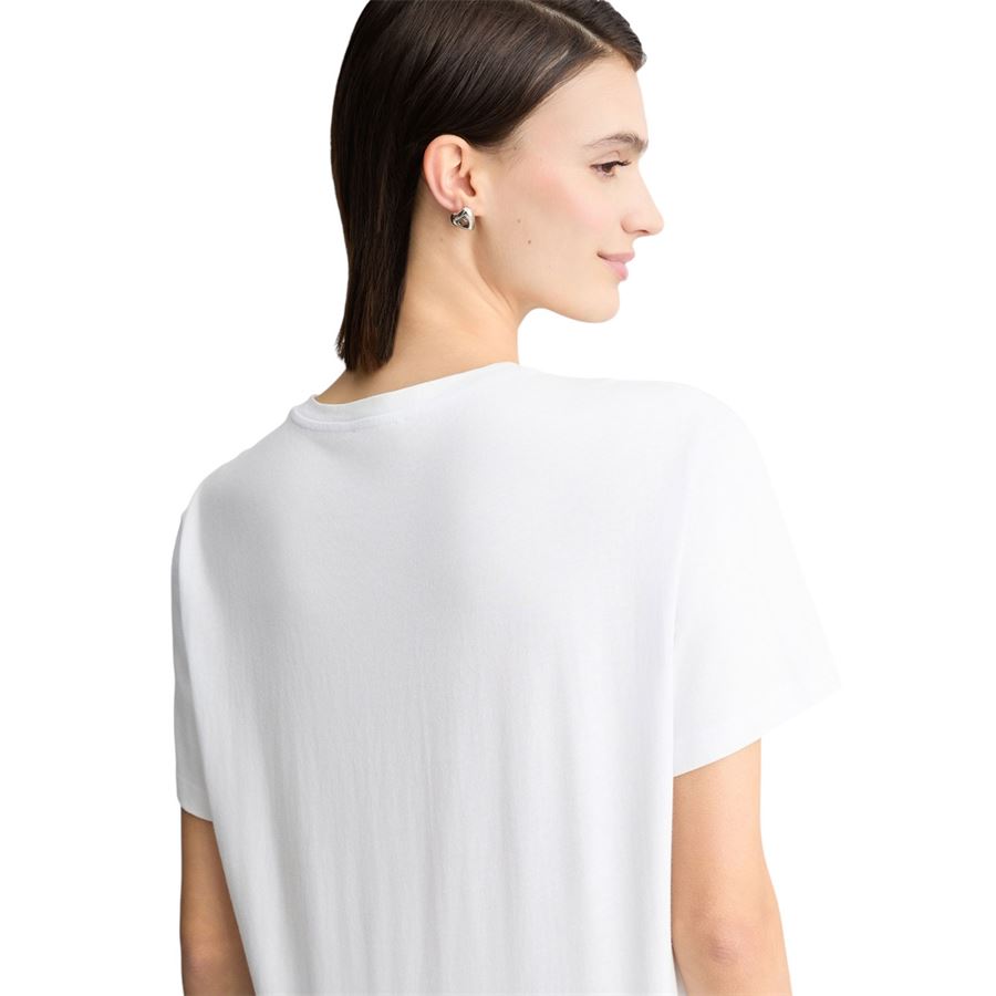 T-shirt in cotone con stampa e strass da donna Liu Jo | WA5230JS904M9439
